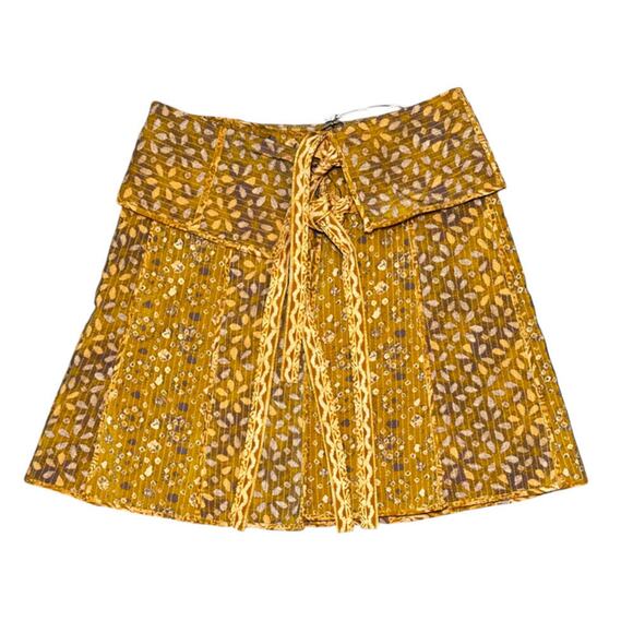 Ulla Johnson Dresses & Skirts - Ulla Johnson NWT Dimi Marigold Floral Quilted Silk Mini Skirt Size 00 New Tags